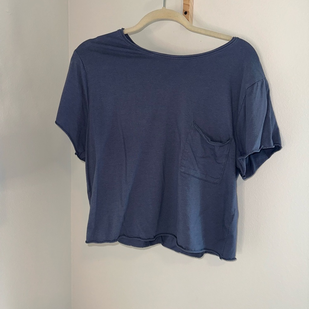 Threads 4 Thought Blue Crop Top